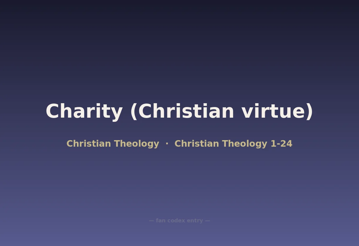Charity (Christian virtue)