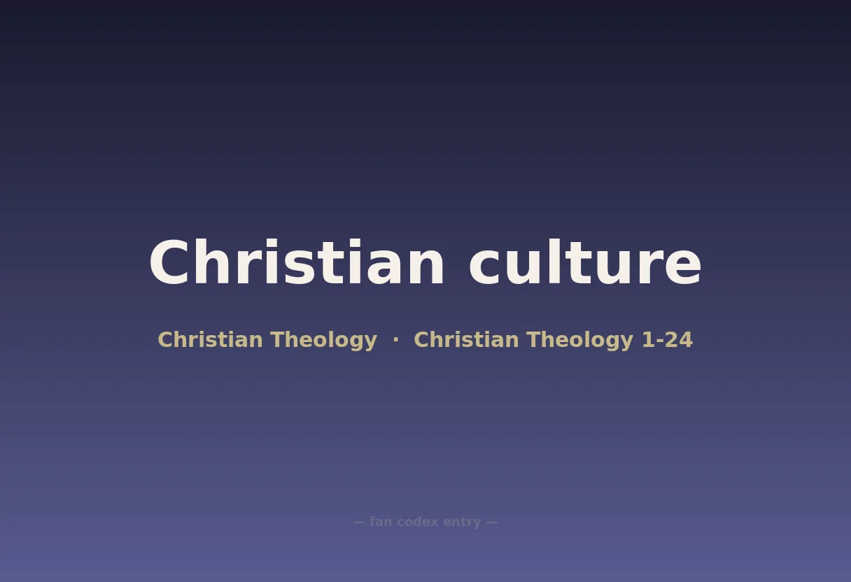 Christian culture
