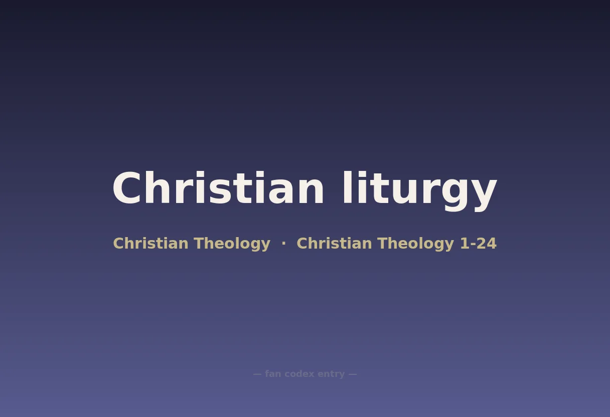Christian liturgy