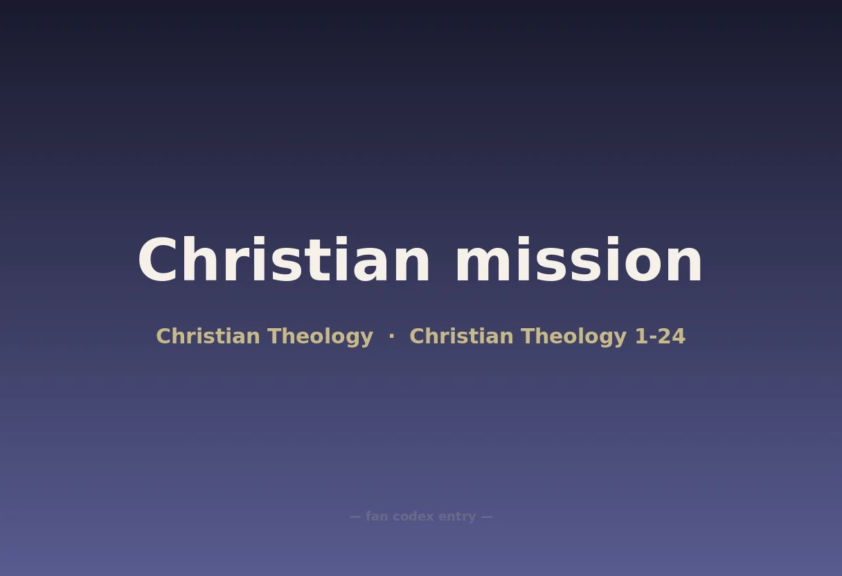 Christian mission