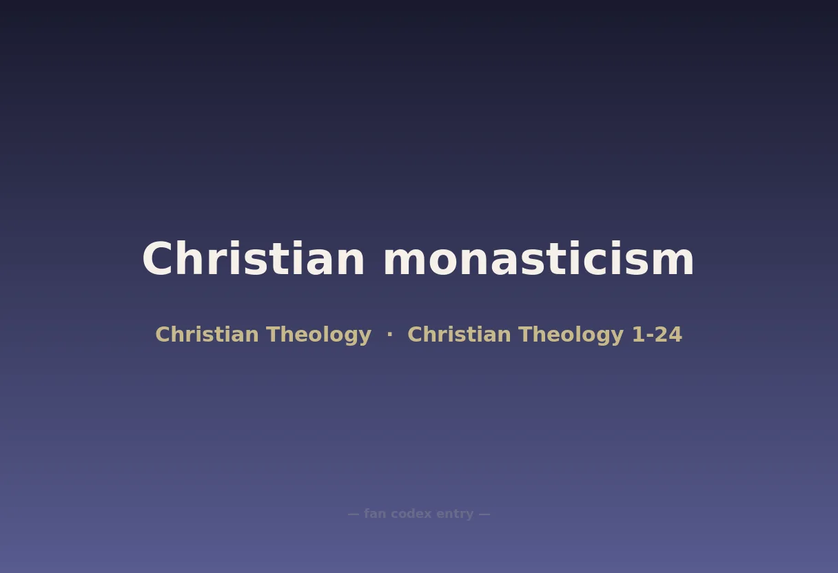 Christian monasticism