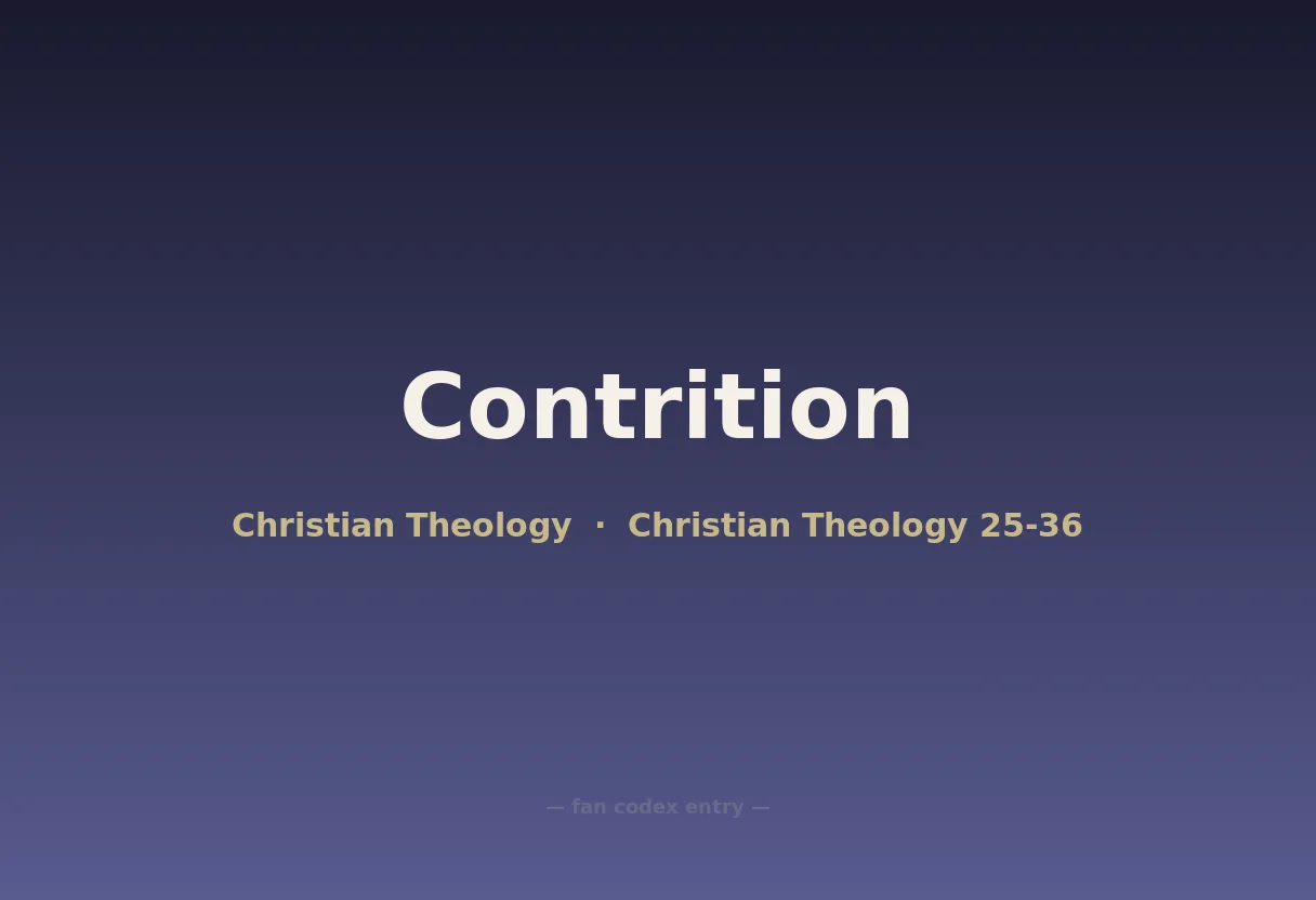 Contrition