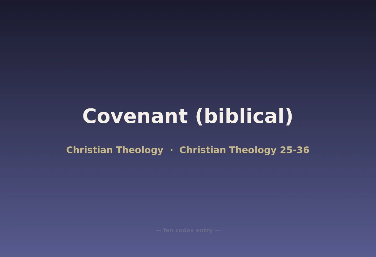 Covenant (biblical)